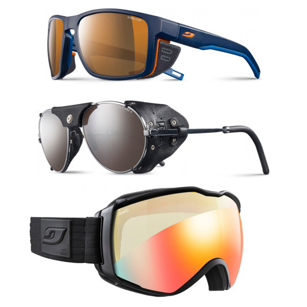Przykładowe okulary i gogle Julbo polecane na Aconcagua (fot.wel