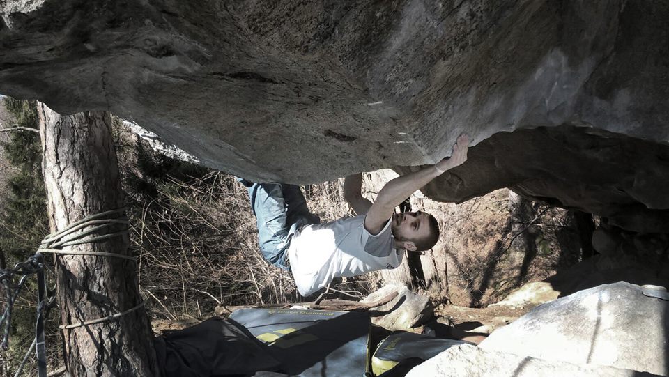 Paweł Pietrzak na The Dagger 8B/B+ Cresciano (fot. arch. P. Pietrzak)