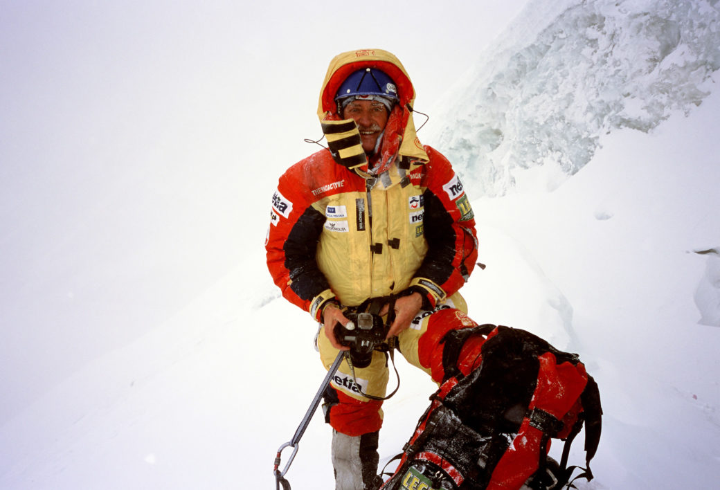 Krzysztof Wielicki podczas wyprawy Netia K2