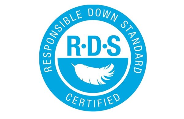 Logo standardu jakościu puchu RDS (Responsible Down Standard)