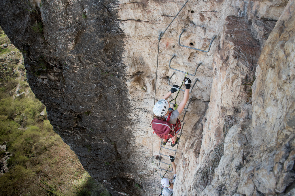 Upadek na Via Ferracie (edelrid.com)