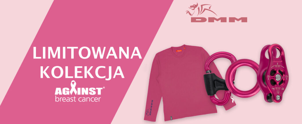 DMM Against Breast Cancer limitowane produkty wspinaczkowe marki DMM