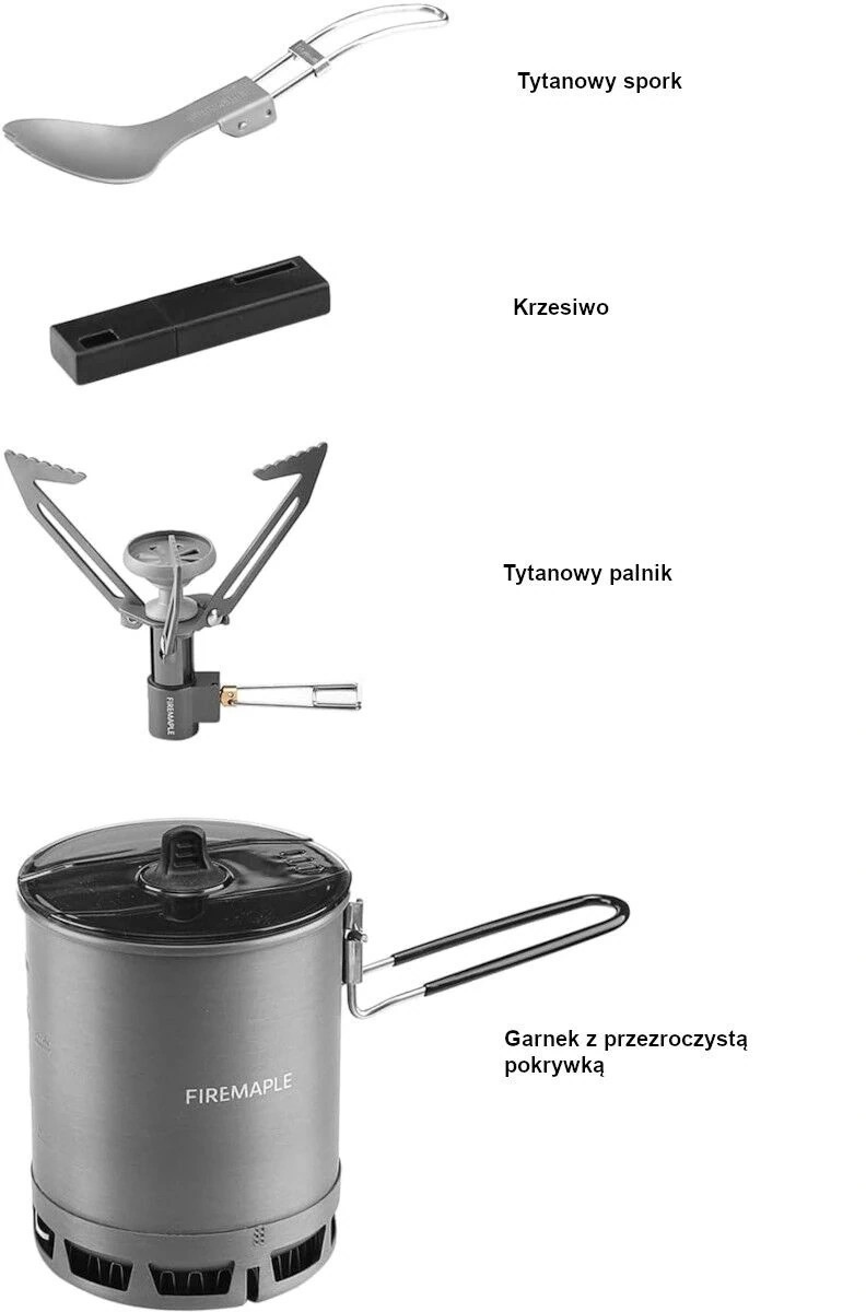Weld.pl ZESTAW FIRE MAPLE PETREL ULTRALIGHT COOKING SYSTEM